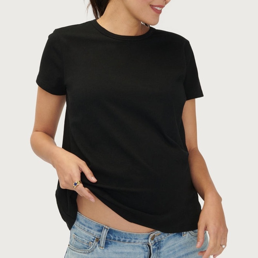 Hatch Black Short Sleeve Crewneck Tee